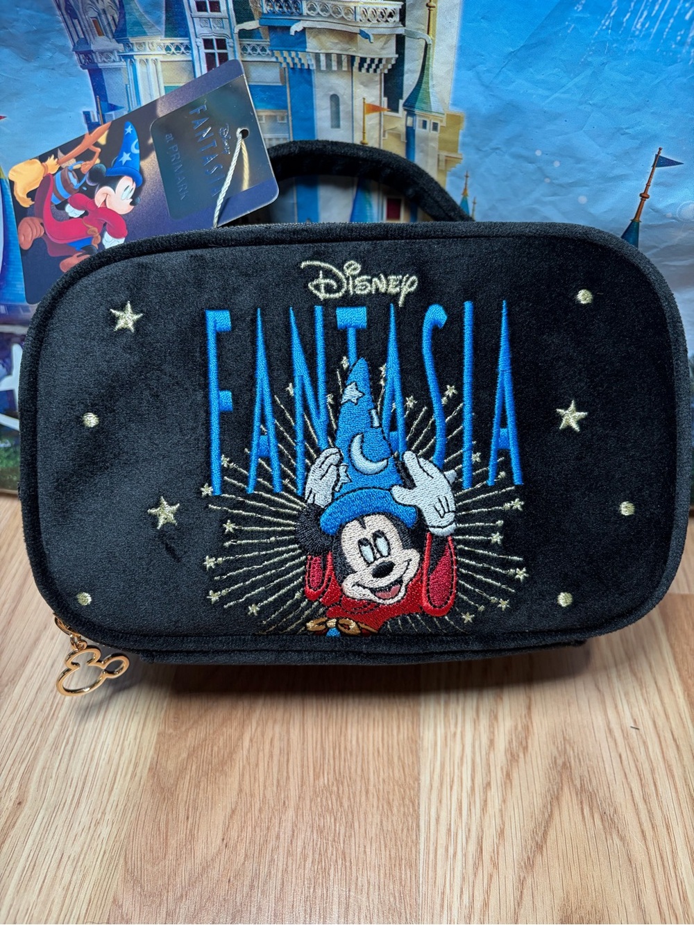 Disney Fantasia Sorcerer Mickey Mouse Cosmetic Makeup Travel Bag Primark